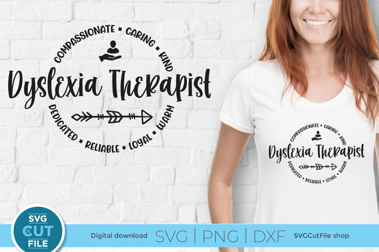 Dyslexia Therapist svg, an LDT or CDT svg for crafters