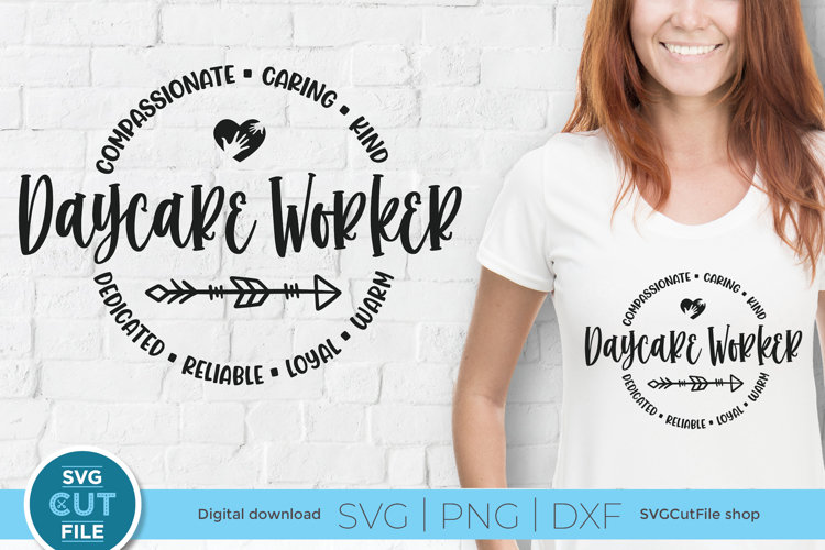 Daycare worker svg for early childhood or childcare workers