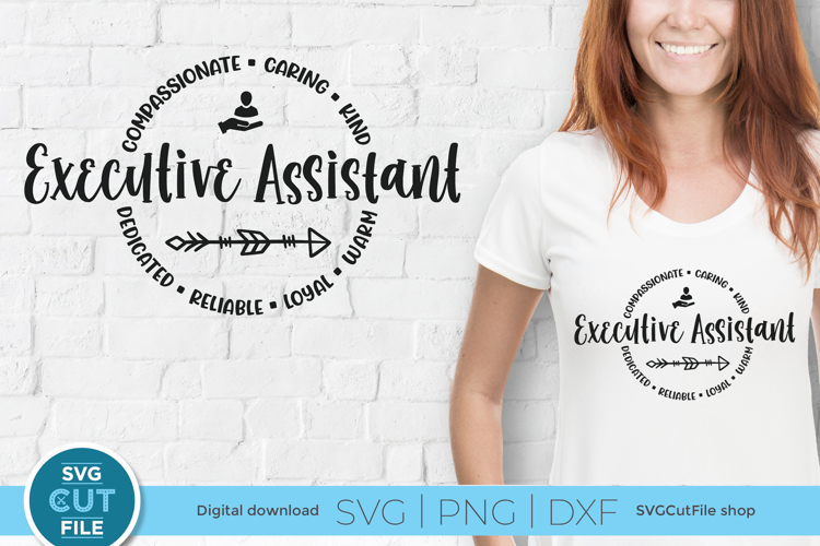 Executive assistant svg unisex file for crafters
