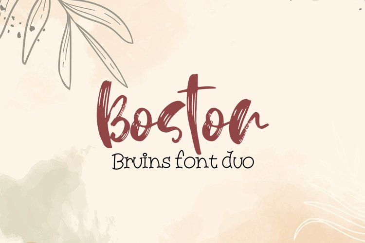 Boston Bruins font duo example image 1