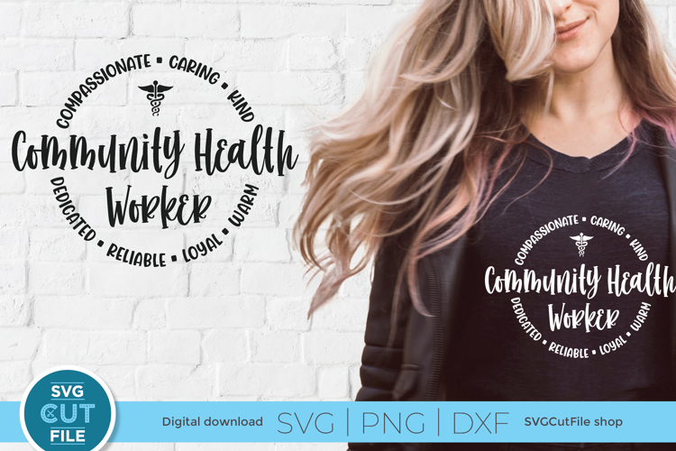 Community Health worker svg, a CHW svg for crafters