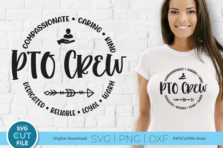 PTO Crew-a Parent Teacher Organization SVG file