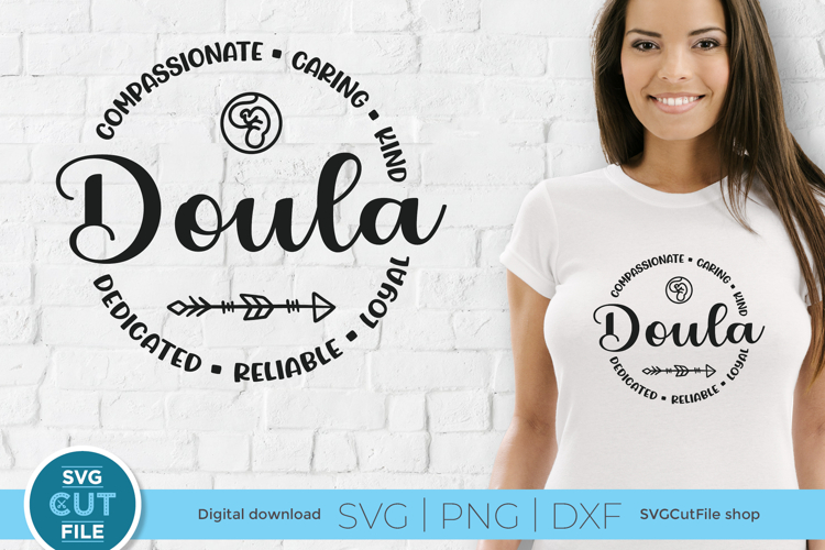 Doula svg - a pregnancy support worker svg for crafters