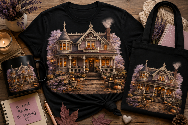 Victorian Cottage PNG | Vintage Cottagecore Home Decor Art