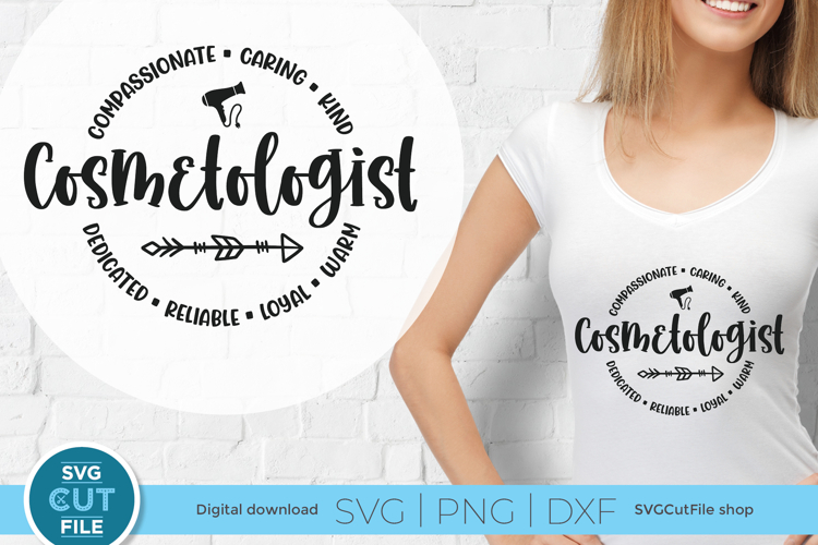 Cosmetologist svg, a cosmetology design for crafters