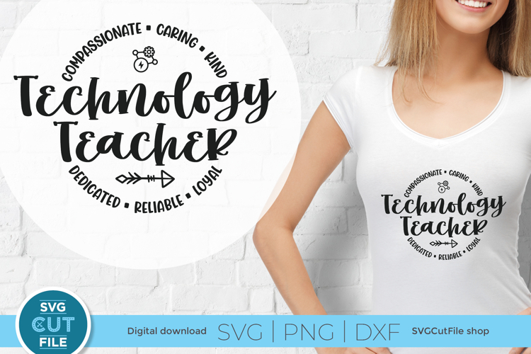 Technology Teacher svg - a school technology svg for crafter