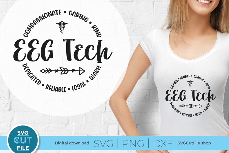 EEG Tech svg - an electroencephalograph svg, diagnostician