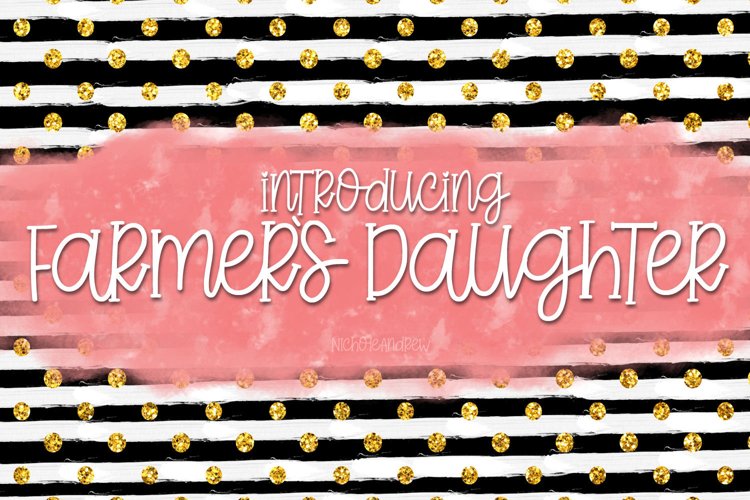 Farmer's Daughter - A Handwritten Font example image 1