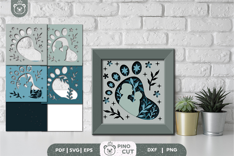 Family Silhouette Clipart Image 10