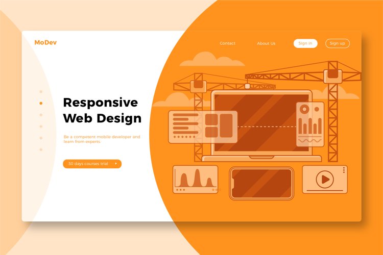 Web Design 4 - Banner   Landing Page