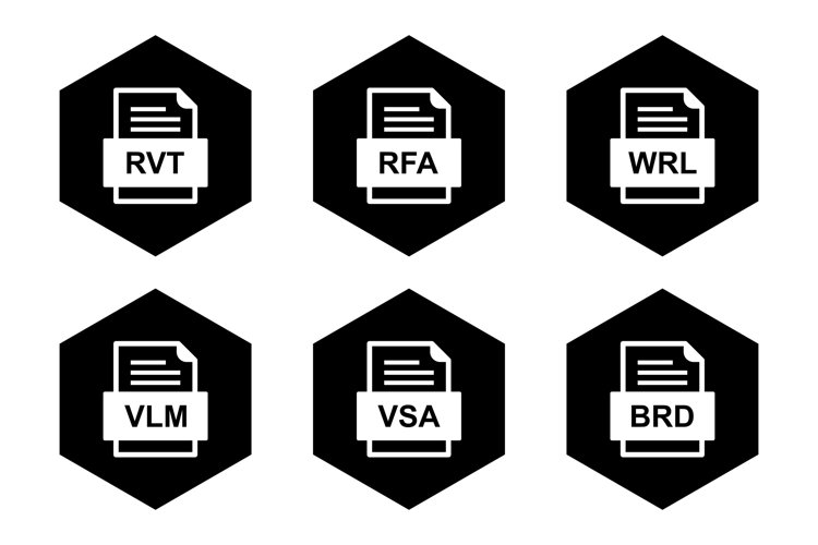 Set Of File Formats Icons example image 1