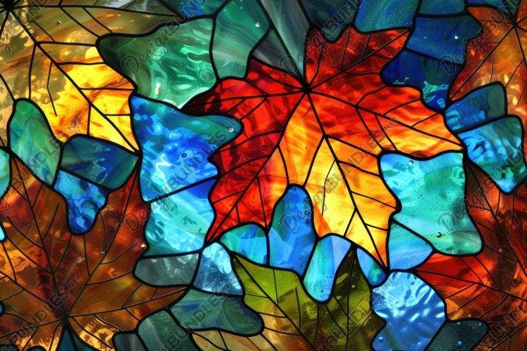 Stained Glass Texture Image 16