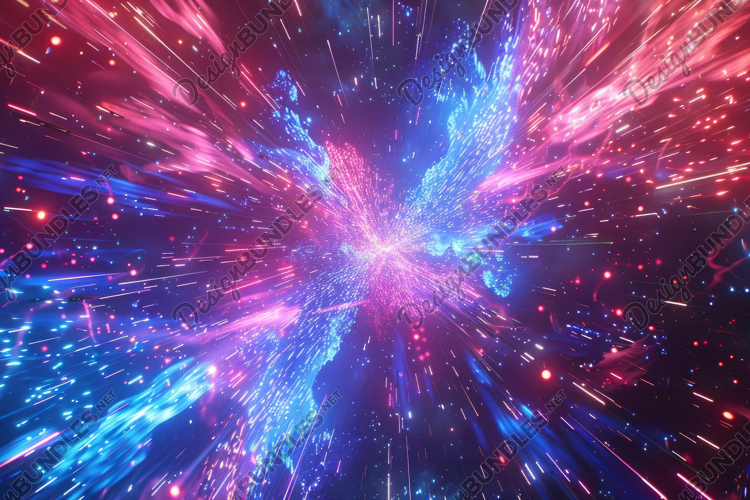Hyperjump in Space Background Wallpaper
