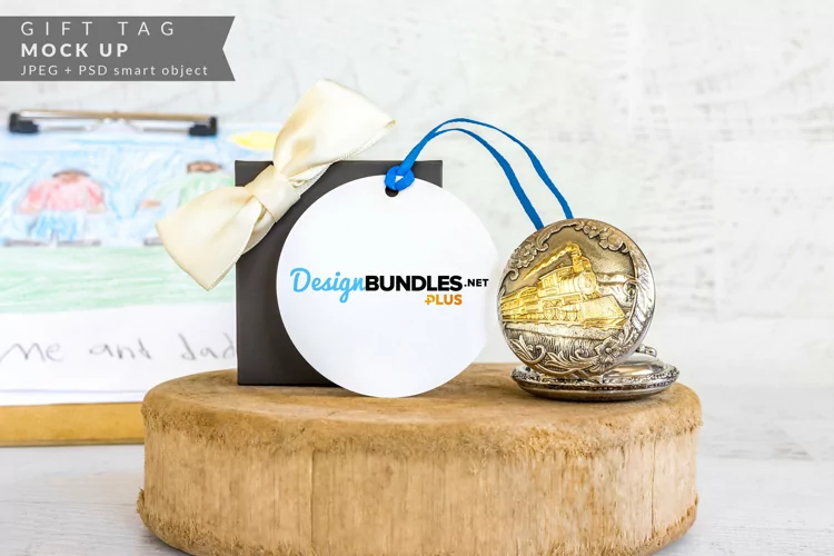 Father's Day Mock up | Gift Tag