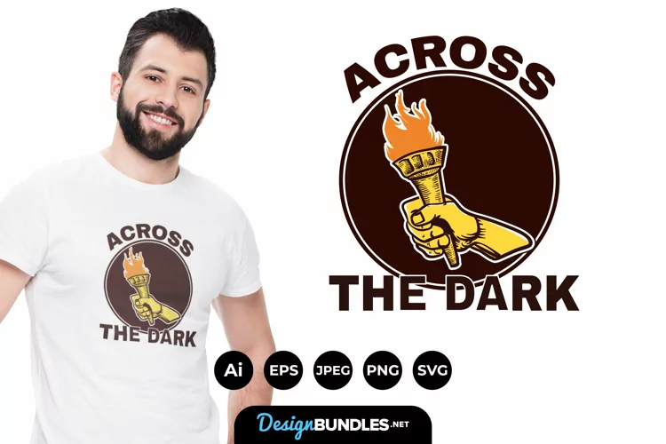 Across The Dark for T-Shirt Design