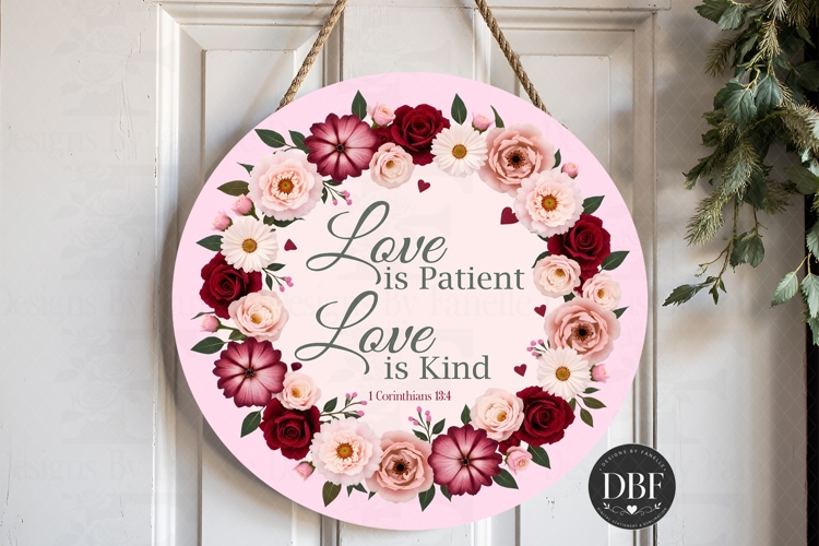 Love Is Sublimation Design, Bible Verse PNG