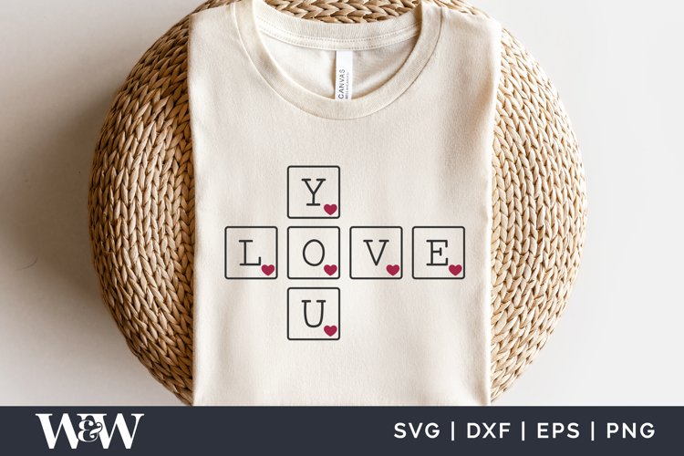 Love You Tiles SVG | Boho Love Design