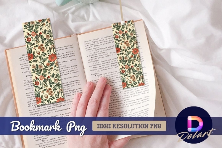 Floral pattern botanical garden Bookmark PNG