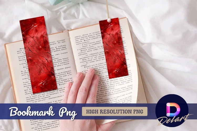 Red marble texture abstract Bookmark PNG