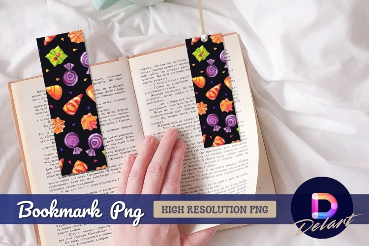Colorful candy seamless pattern Bookmark PNG
