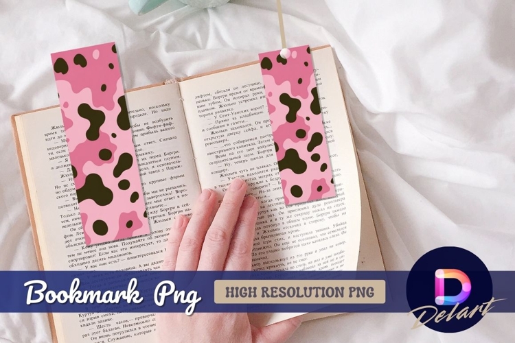 Pink cow spots bookmark png Bookmark Png