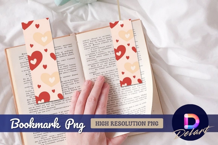 Abstract hearts seamless pattern background Bookmark png