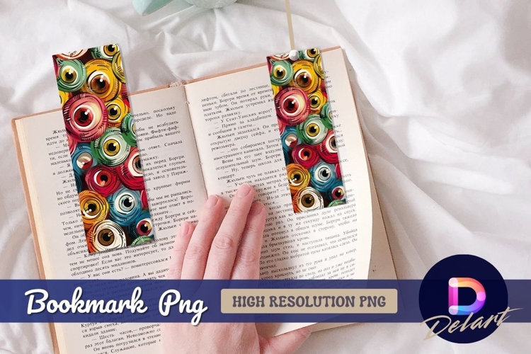 Colorful eye pattern for backgrounds Bookmark PNG
