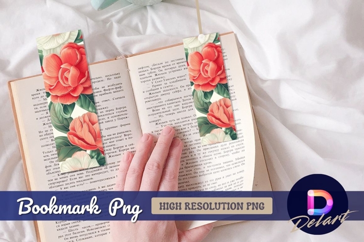 Elegant floral arrangement artwork Bookmark PNG