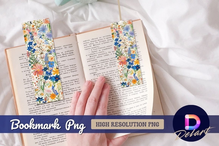 Colorful floral pattern Bookmark PNG