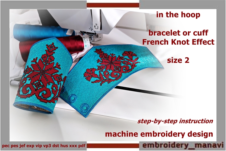 World Tree ITH Bracelet Amulet Design Embroidery Manavi 05