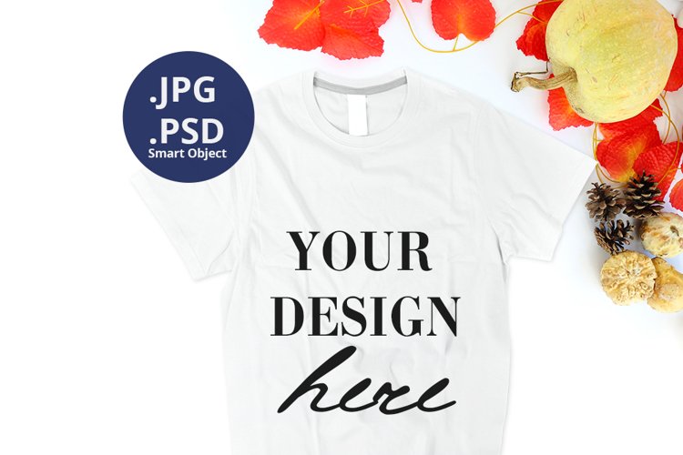 White Tshirt Mockup Image 22
