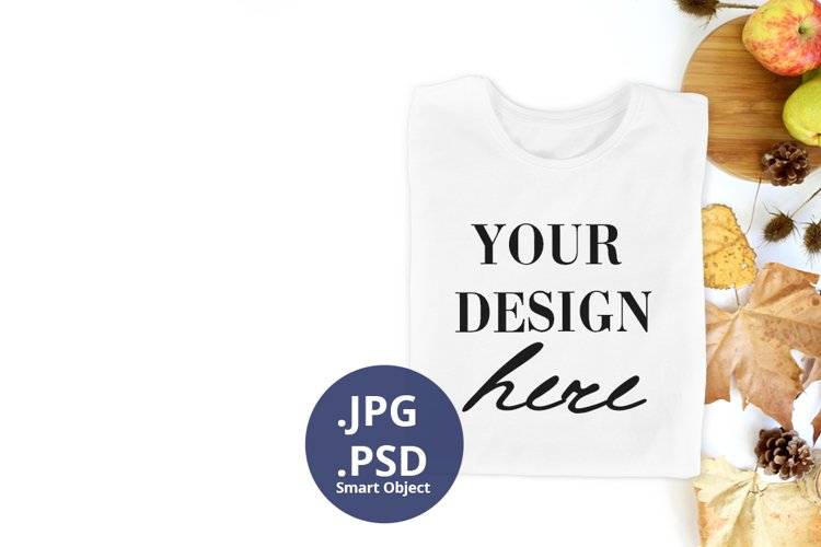 White Tshirt Mockup Image 17