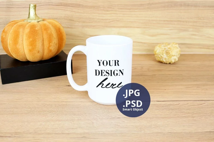 Halloween 15oz Mug Mockup PSD