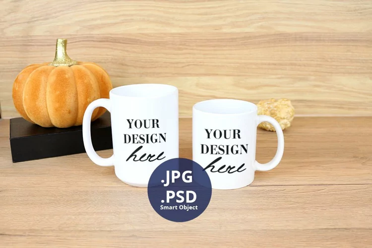 Halloween 11oz & 15oz Mug Mockup PSD