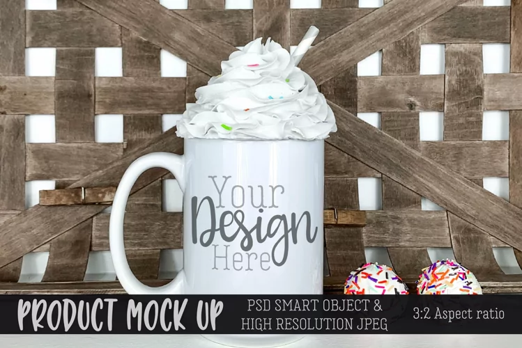 15oz sublimation mug for Birthday MOCKUP