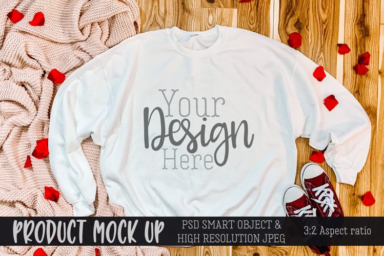 Valentine Plus Size Sweater MOCKUP example image 1