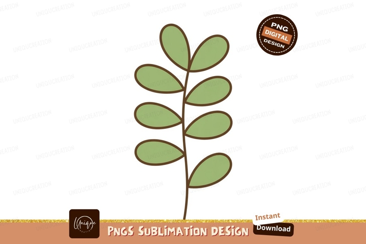 Green leaf branch illustration plant nature
