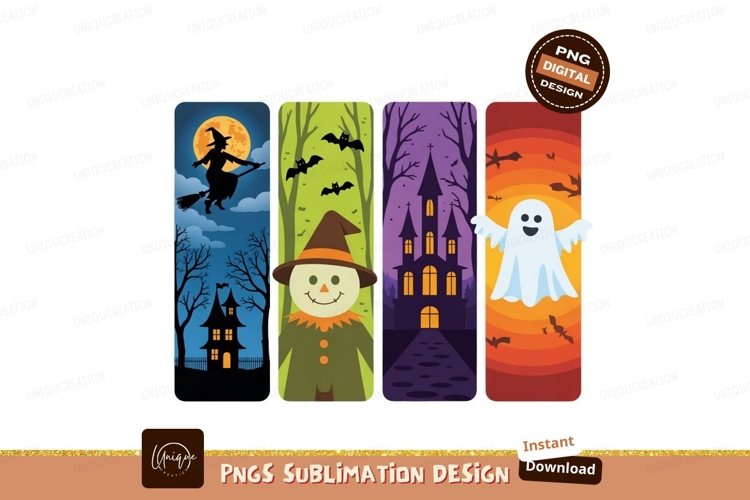 Halloween characters and scenes witch broom