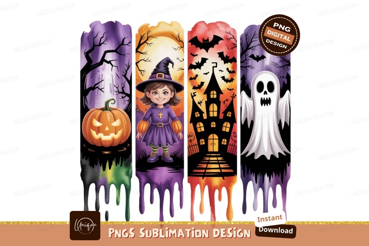 Halloween witch pumpkin ghost castle image