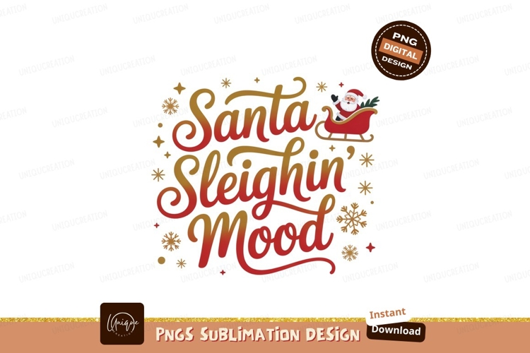 Santa Sleighin Mood Festive Christmas image