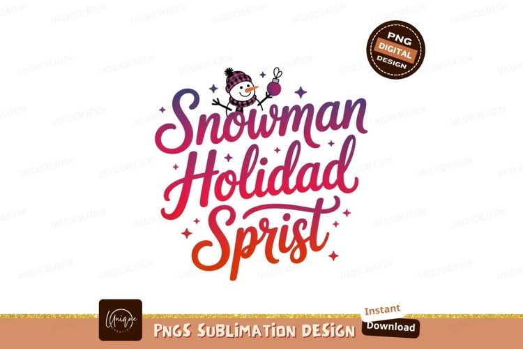 Snowman Holiday Spirit festive winter
