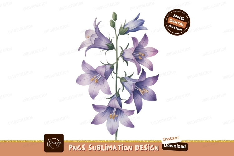 Blue Flowers Clipart Image 2