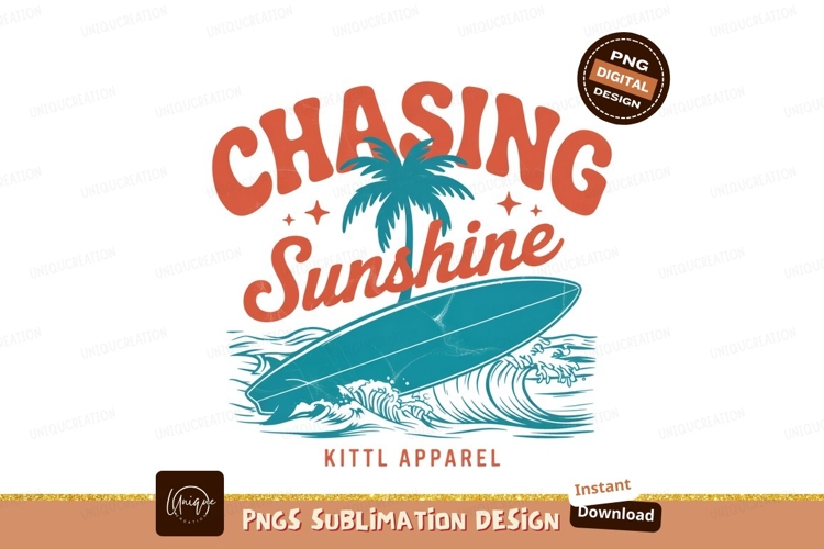Chasing Sunshine Surfing Palm Tree image
