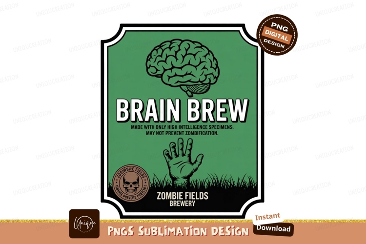 Brain brew zombie hand green image