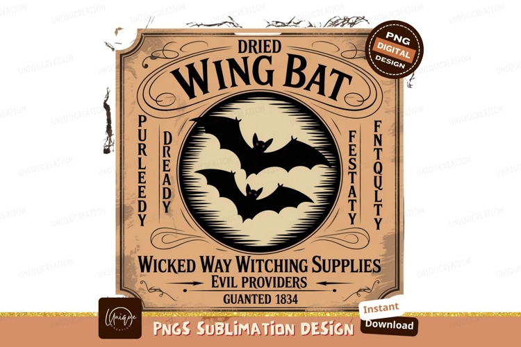 Vintage Bat Illustration Image 18