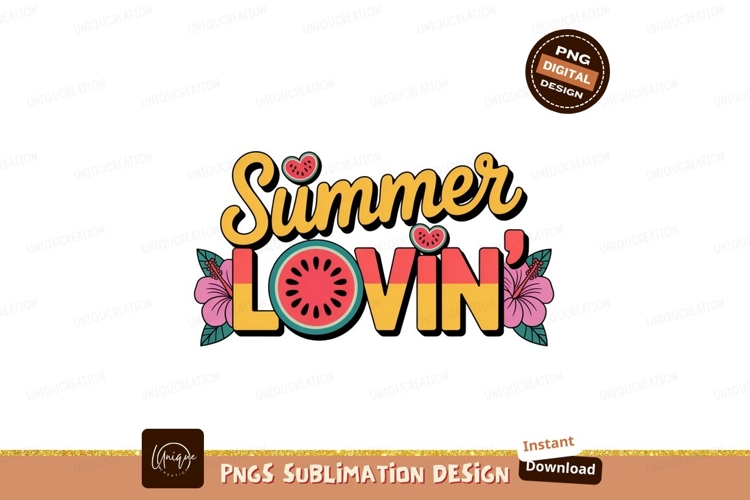 Summer Lovin Tropical Vibes hibiscus watermelon
