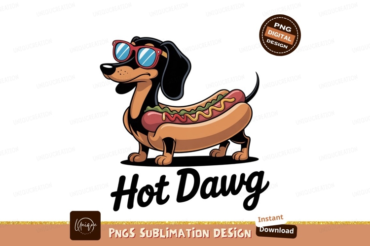 Dachshund hotdog sunglasses cool image