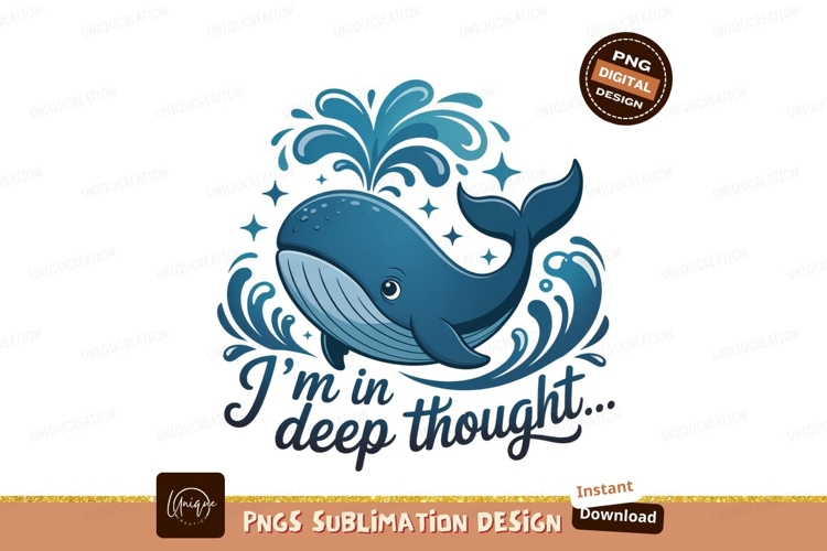 Blue whale splashing water deep thought stars