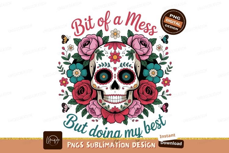 Sugar skull floral arrangement flowers roses