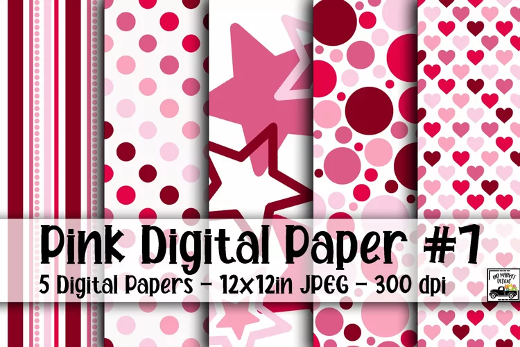 Pink Digital Paper #7 4